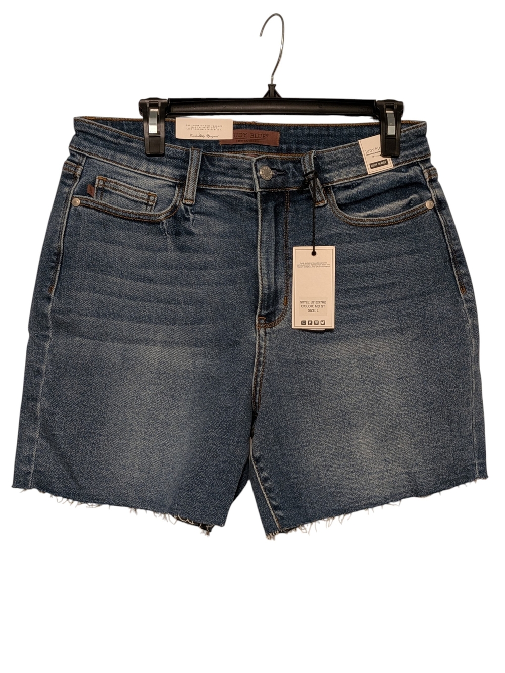 Judy Blue High-Rise Cutoff Denim Shorts